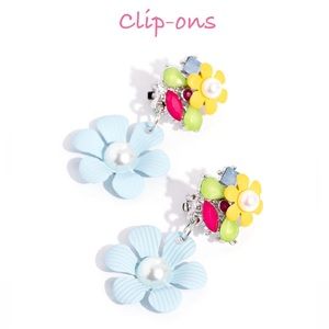 Flower Clip-On Earrings
